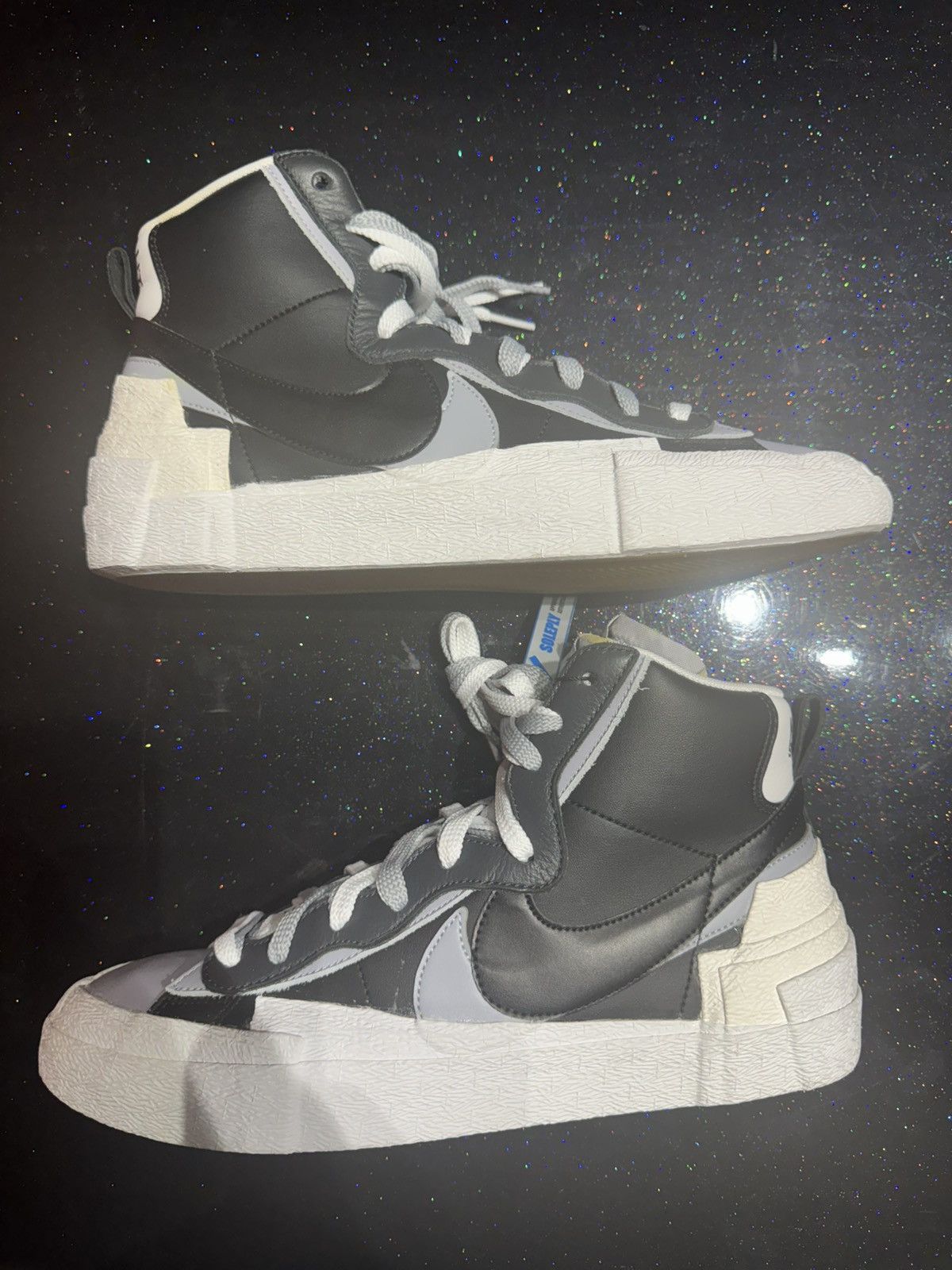 Nike × Sacai sacai x Nike Blazer Mid ‘Black Grey’ - Size 11.5 Size US 11.5 / EU 44-45 - 1 Thumbnail