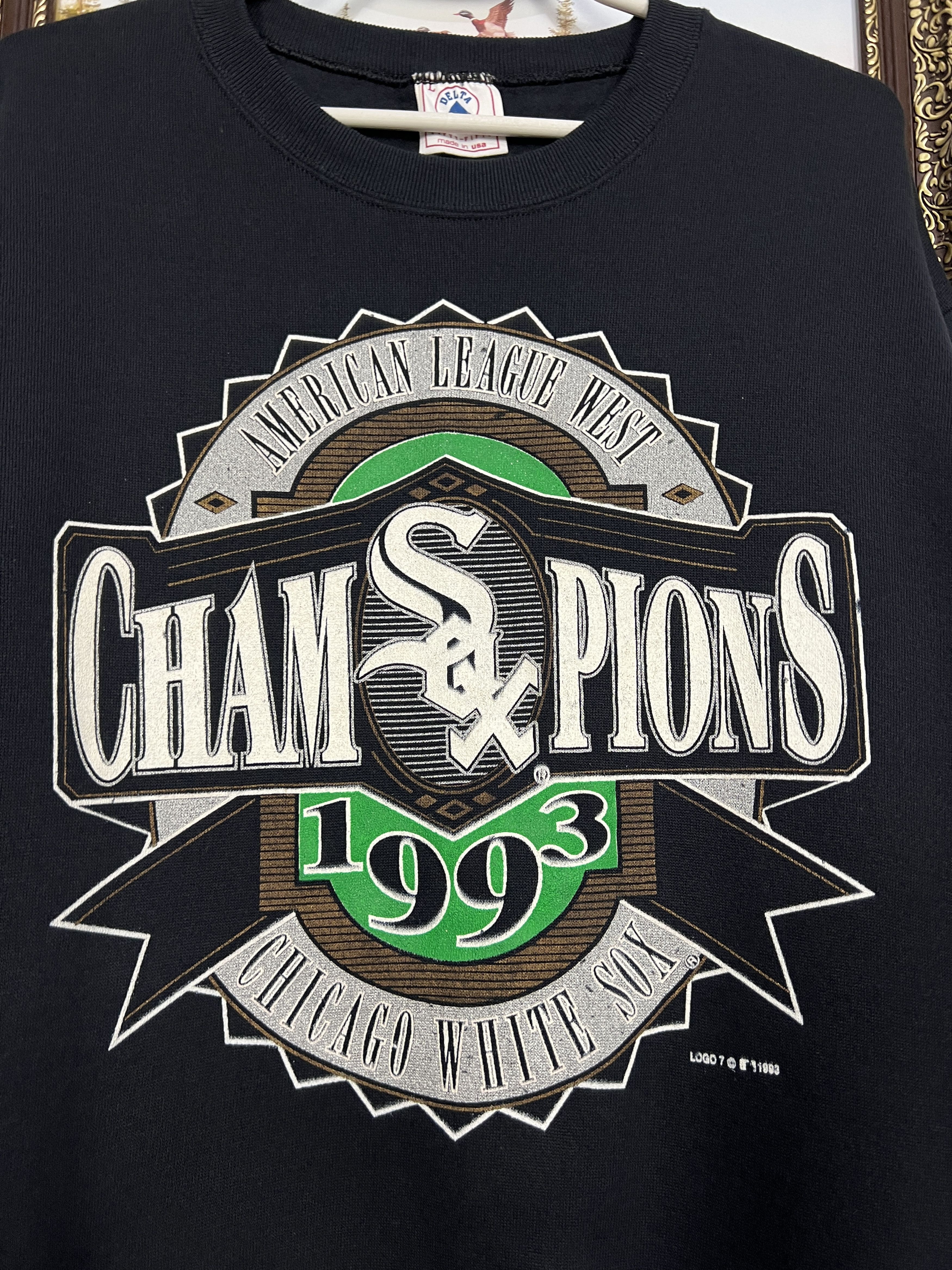 Delta Vintage 90's MLB Chicago White Sox Sweatshirt Champions Size US L / EU 52-54 / 3 - 3 Thumbnail