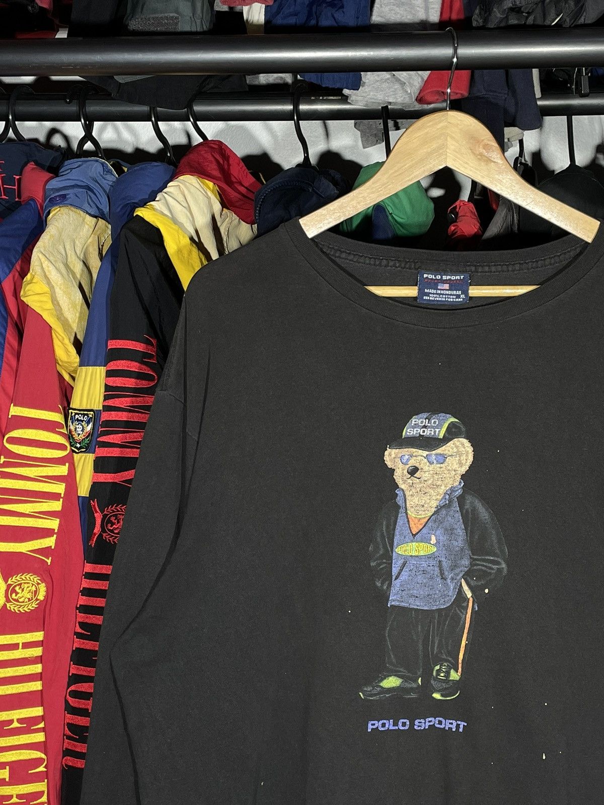 Polo Ralph Lauren × RRL Ralph Lauren × Vintage T-Shirt Polo Sport Bear OG Vintage Size US XL / EU 56 / 4 - 2 Thumbnail