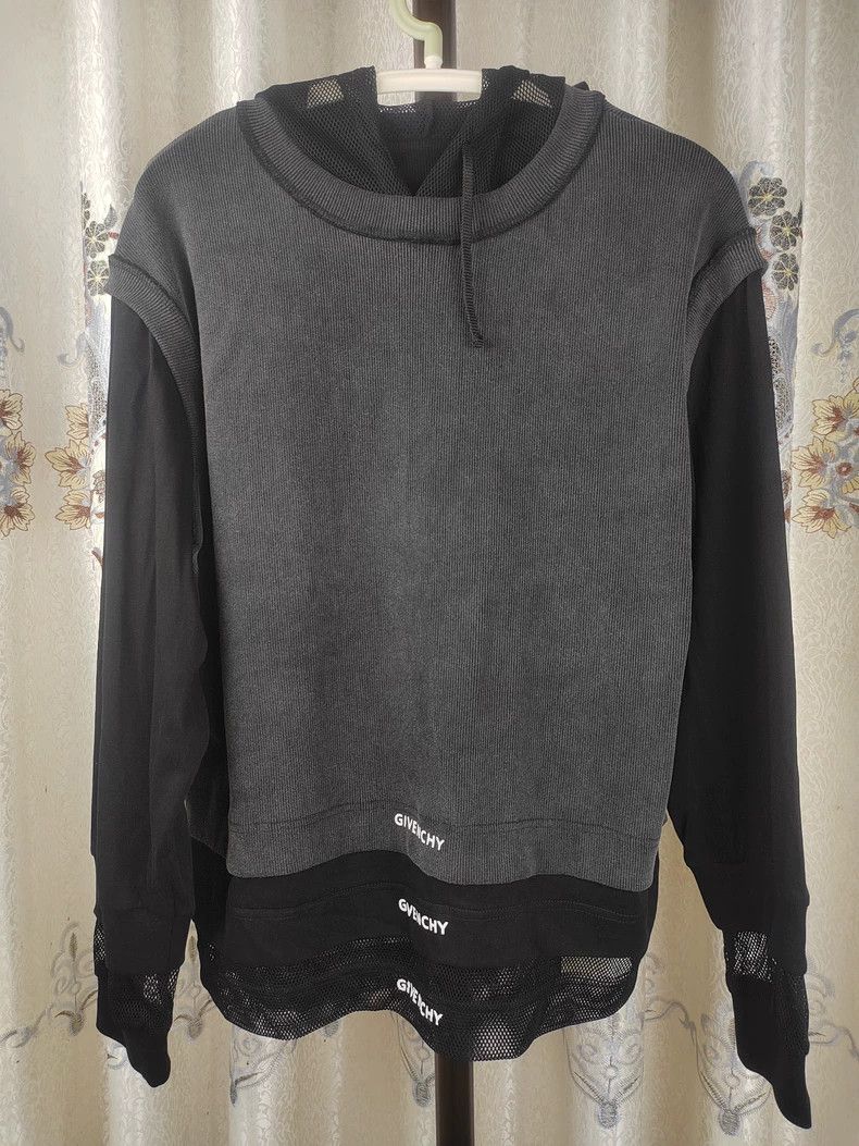 Givenchy Givenchy Black Layered Hooded Sweatshirt - dmc Size US S / EU 44-46 / 1 - 1 Thumbnail
