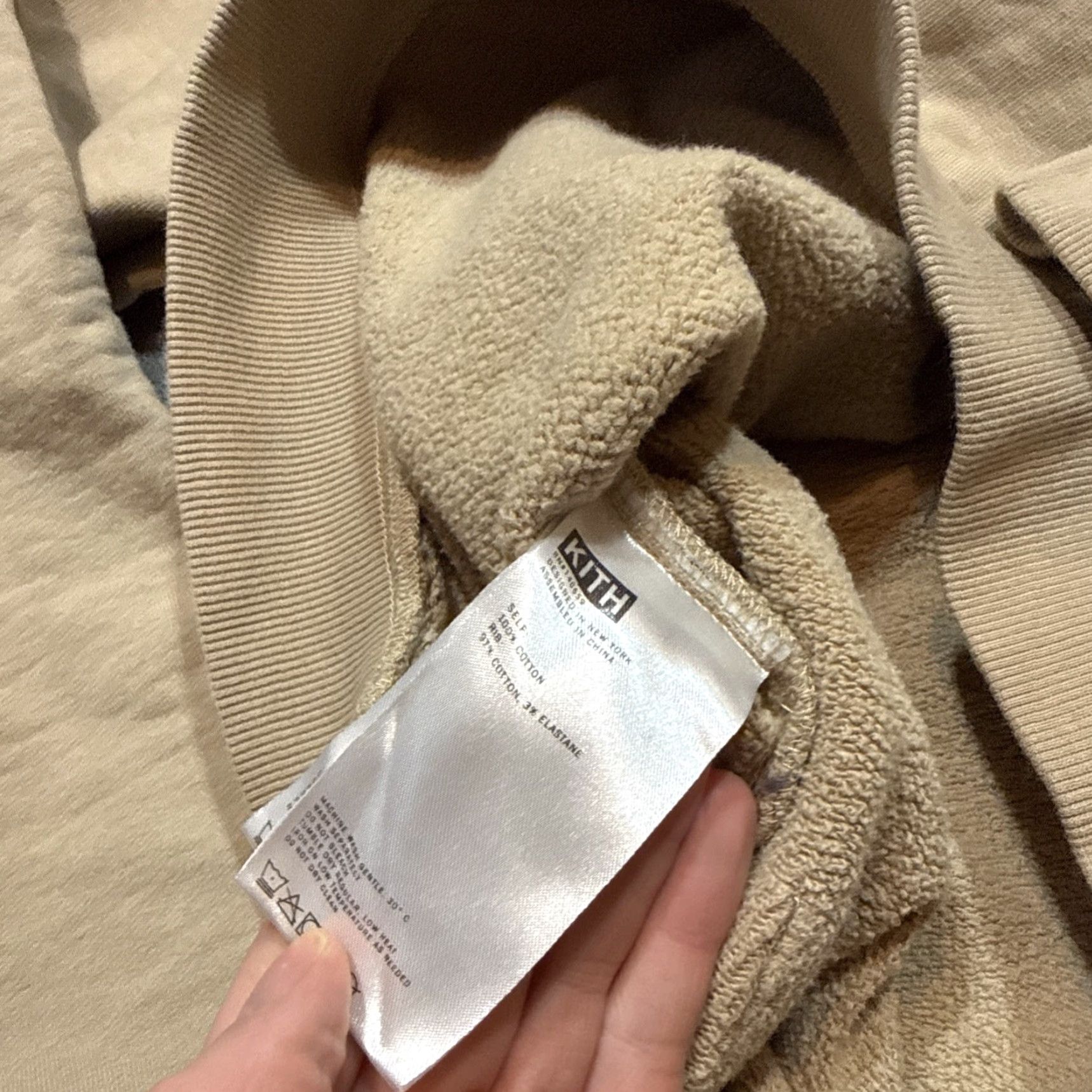 Kith Kith x TaylorMade Hoodie Mens Small Beige Cotton Fleece Logo Pullover 2022 Collection Winter Fall Spring Sleeve Long Size US S / EU 44-46 / 1 - 7 Thumbnail