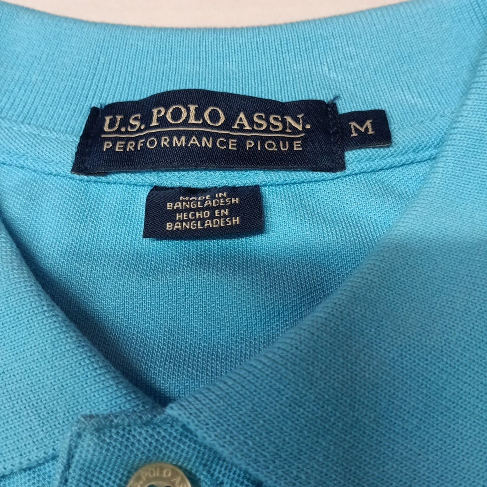 U.S. Polo Assn. U.S. Polo Assn. Pique Polo Shirt Men's Size M River Blue Size US M / EU 48-50 / 2 - 4 Thumbnail