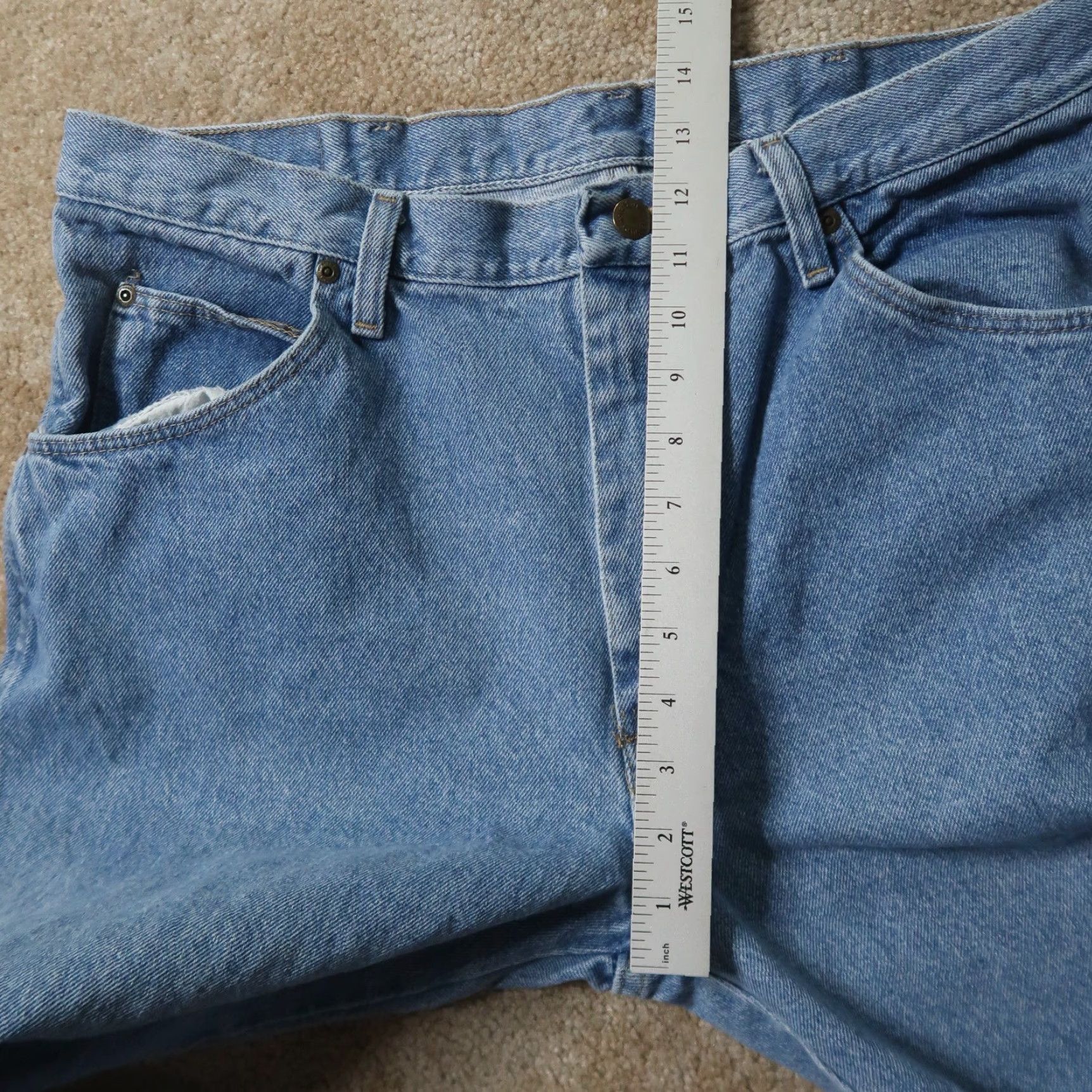 Wrangler Wrangler Relaxed Straight Jeans Men’s 36x32 Blue Denim pants Size US 36 / EU 52 - 7 Thumbnail