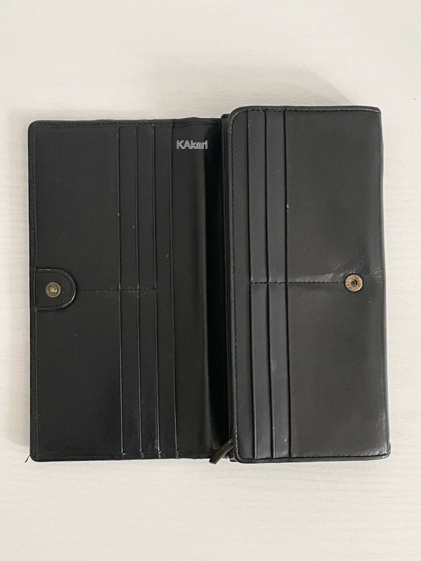 Jean Paul Gaultier Black Wallet with Embroidered Decorative Trim Size ONE SIZE - 4 Thumbnail