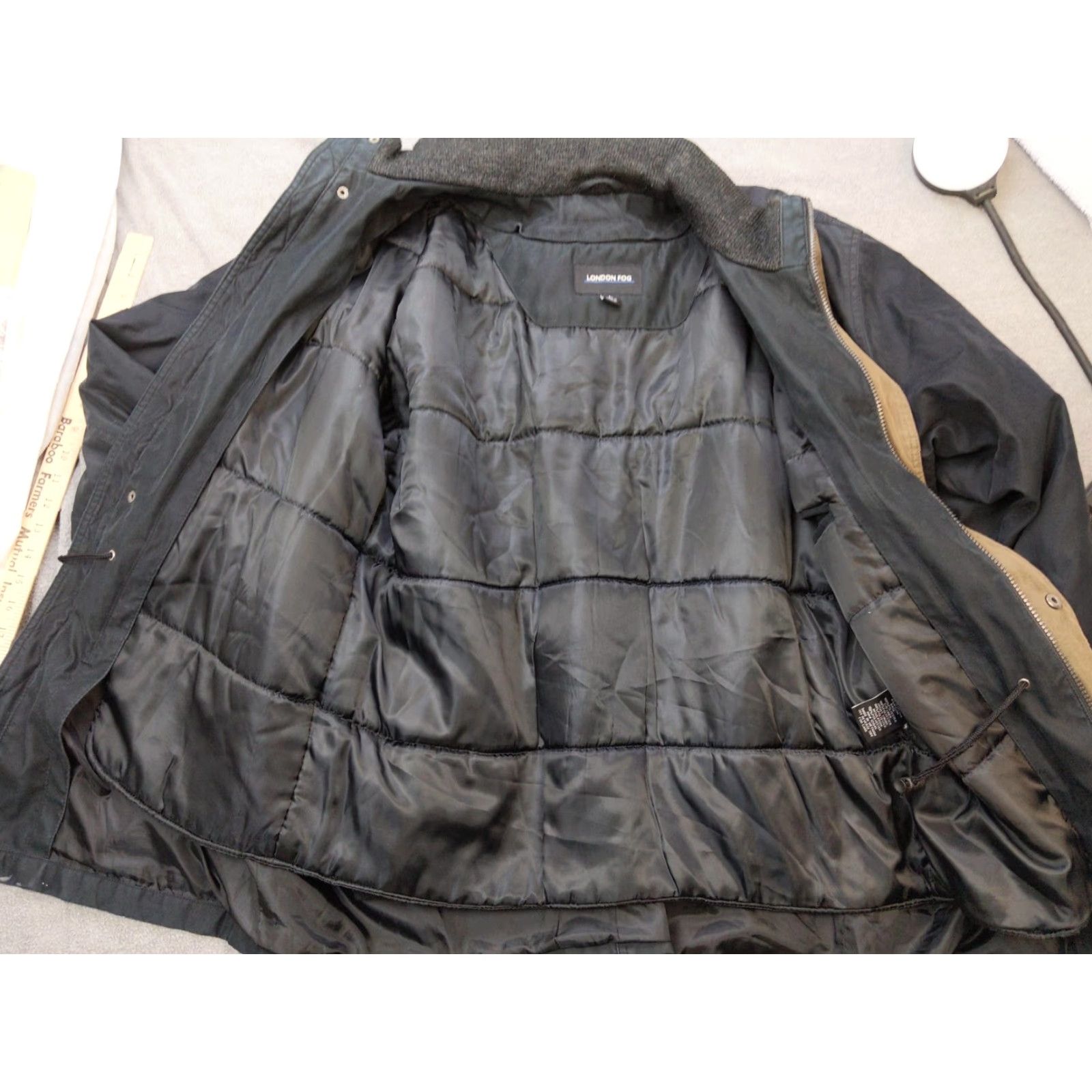 London Fog London Fog Jacket Mens L Black Insulated Full Zip Parka Stand Collar Casual Size US L / EU 52-54 / 3 - 5 Thumbnail