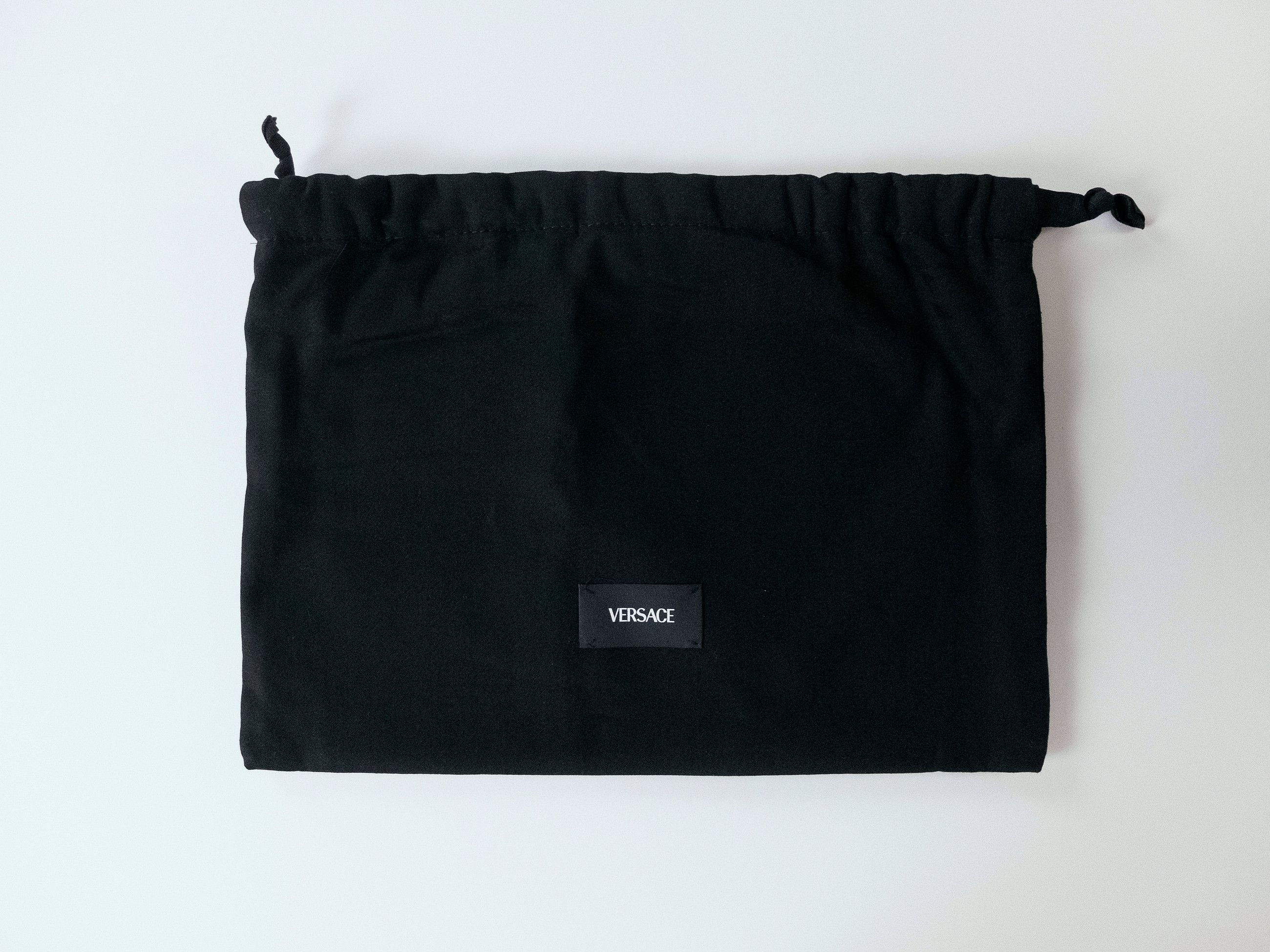 Versace VERSACE La Greca black gray coated canvas large clutch Size ONE SIZE - 9 Thumbnail