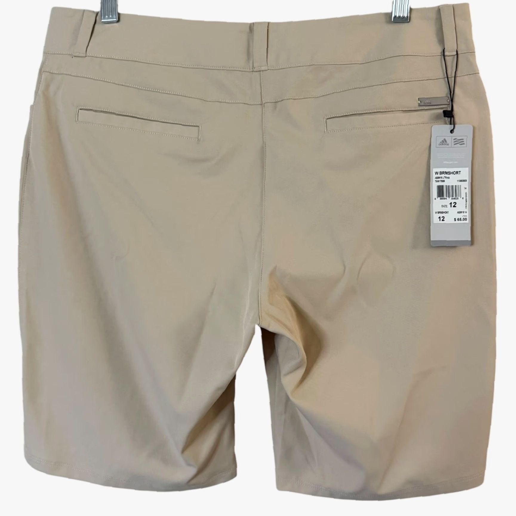 Adidas Adidas Bermuda Shorts Women 12 Tan Athletic Golf Casual Active NEW Performance Pockets Size 34" / US 12 / IT 48 - 4 Thumbnail