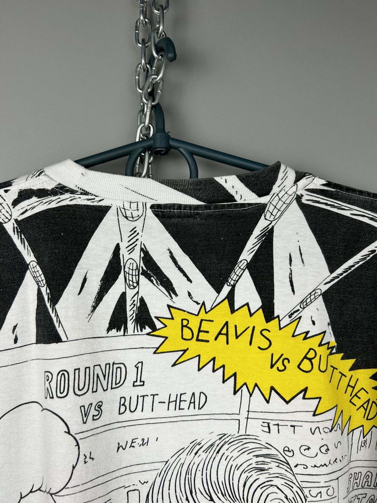 Mtv Vintage 1994 Beavis and Butthead All Over Print T Shirt Size US XL / EU 56 / 4 - 11 Thumbnail