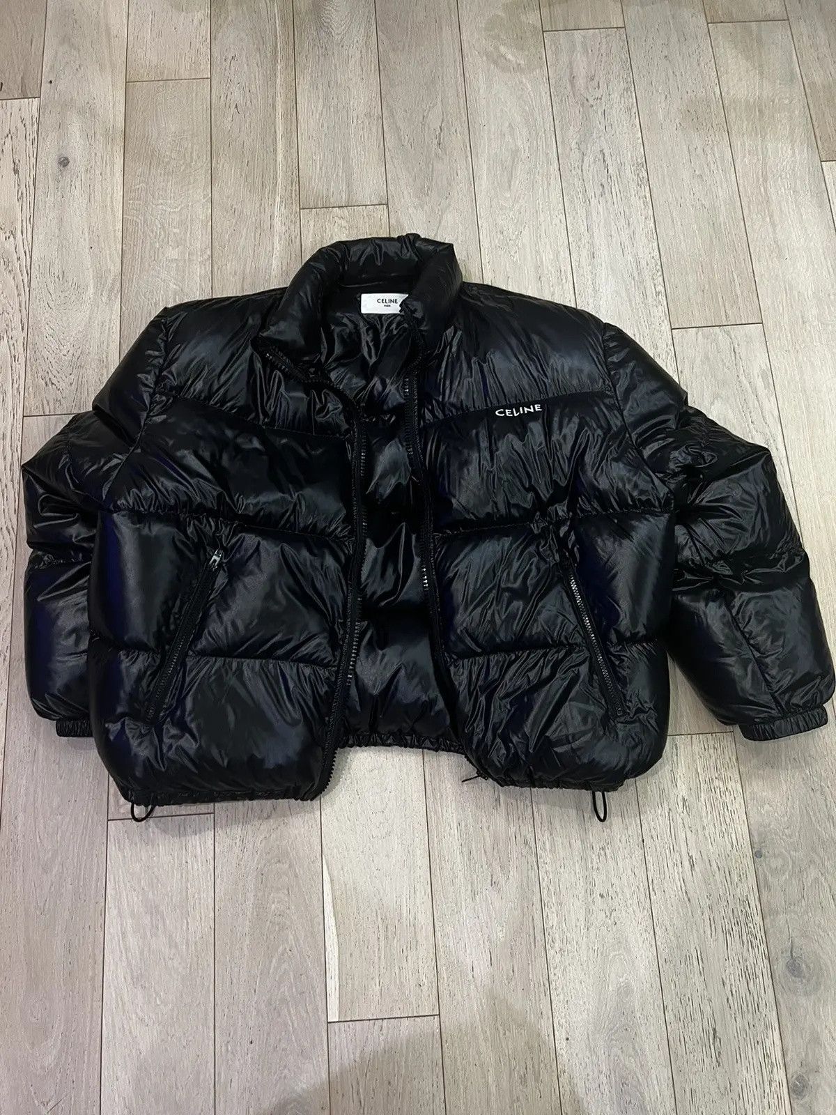 Celine × Hedi Slimane Celine Hedi Black Puffy Jacket Size US M / EU 48-50 / 2 - 1 Thumbnail