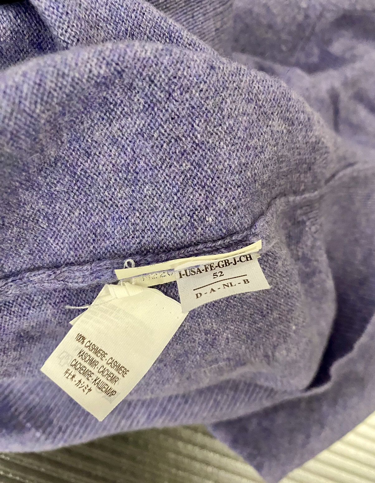 Brunello Cucinelli Brunello Cucinelli 🇮🇹 purple quarter zip cashmere pullover 52 Size US L / EU 52-54 / 3 - 4 Thumbnail