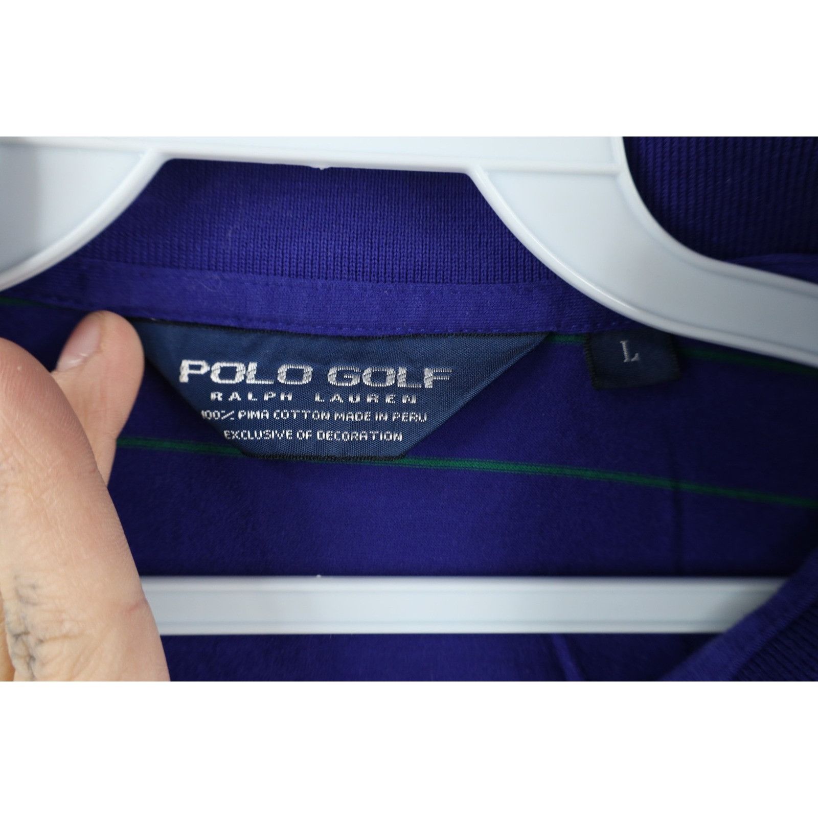 Polo Ralph Lauren Vintage Polo Golf Ralph Lauren Soft Pima Cotton Polo Size US L / EU 52-54 / 3 - 4 Thumbnail
