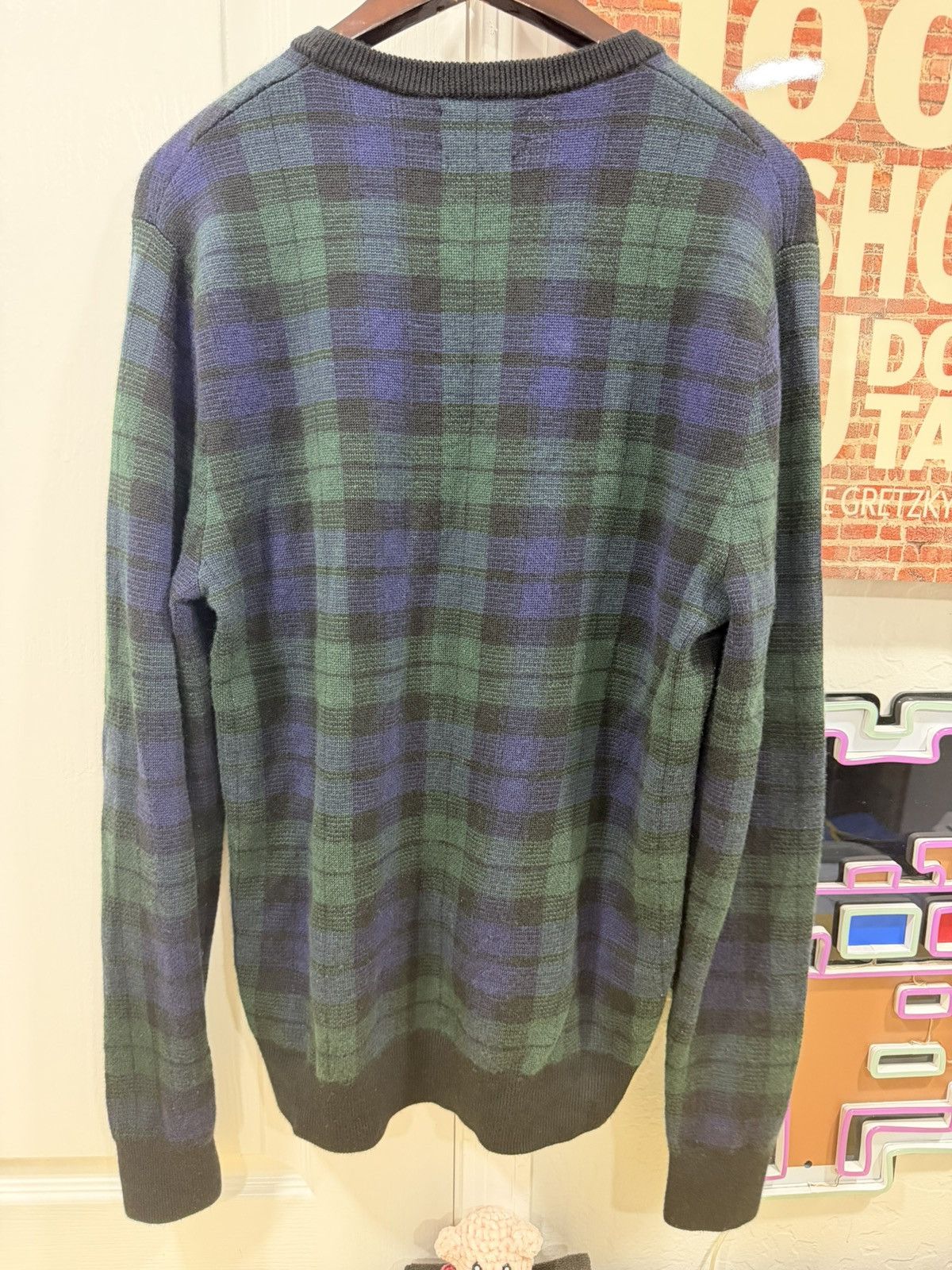 Ralph Lauren Polo Ralph Lauren Plaid Merino Wool Sweater Men Med Washable Size US M / EU 48-50 / 2 - 5 Thumbnail