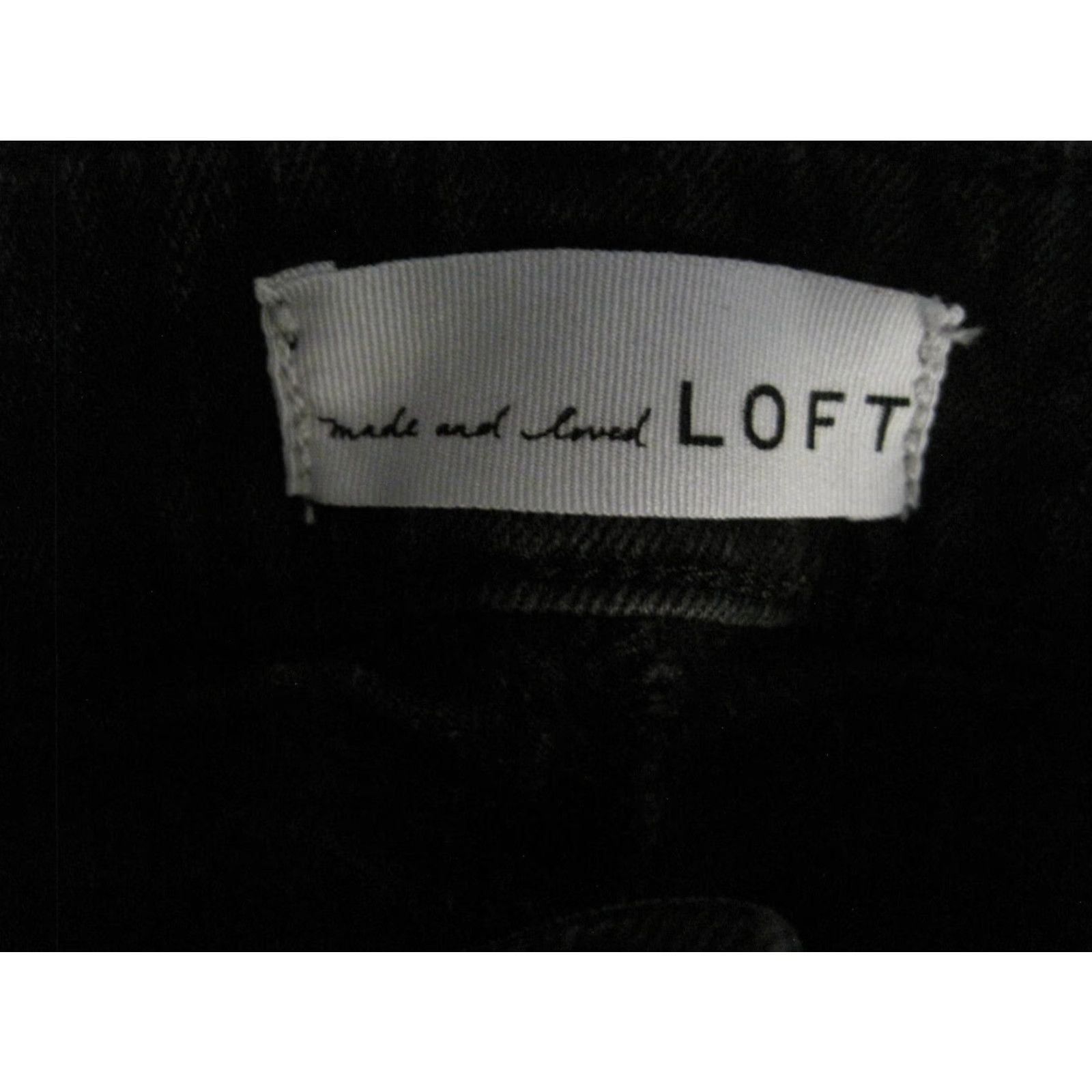 LOFT Women 14 32 Curvy Skinny High Waist Black Jeans Stretch Lot of 3
