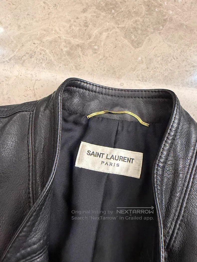 Saint Laurent Paris Saint Laurent Paris Vintage Lamb Leather Court Jacket Size XS / US 0-2 / IT 36-38 - 6 Thumbnail