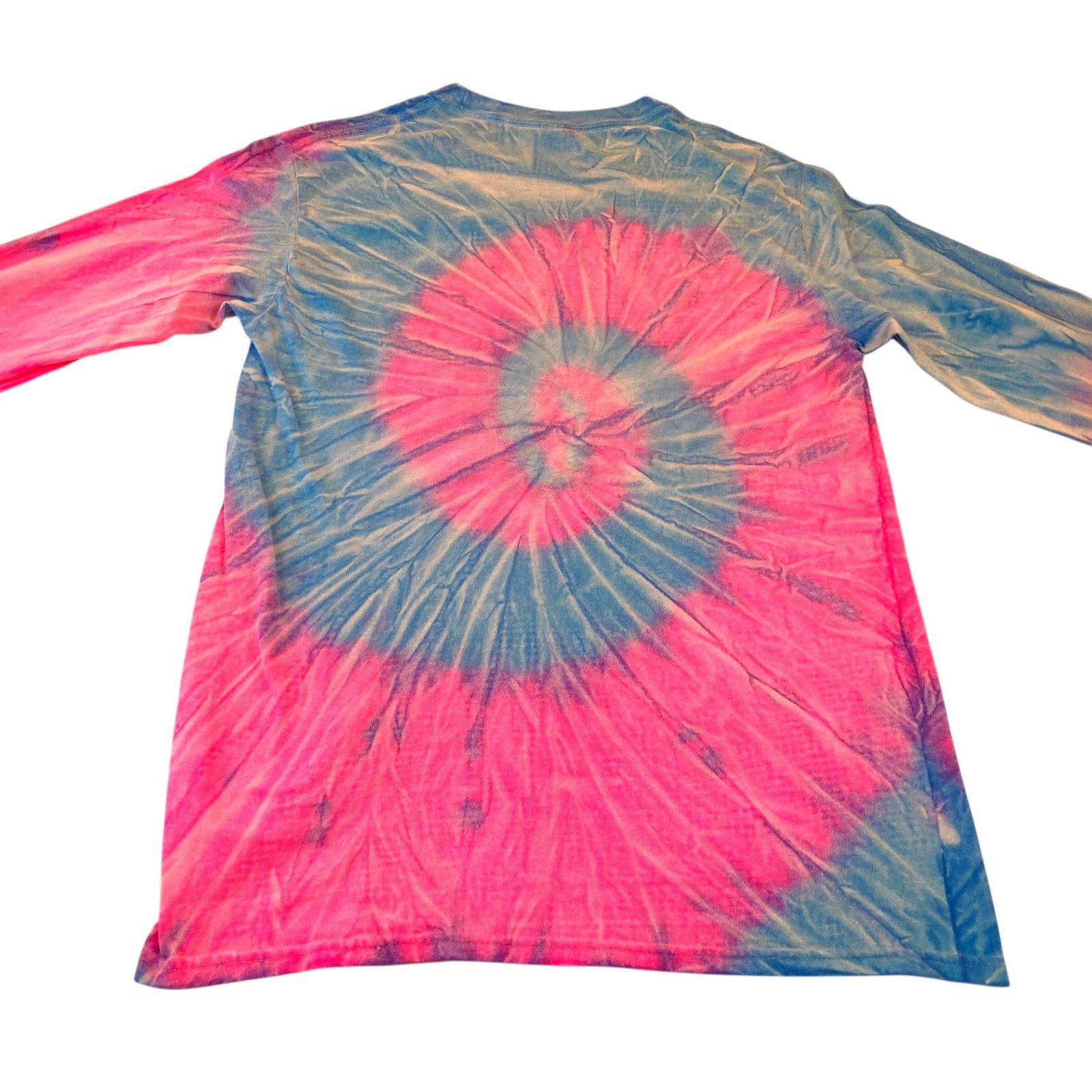 Gildan Myrtle Beach SC Tie Dye Long Sleeve T-Shirt Anchor Blue Pink Size M / US 6-8 / IT 42-44 - 3 Thumbnail