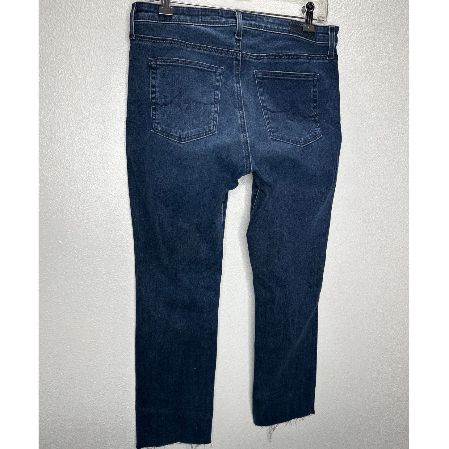 AG Adriano Goldschmied AG Dark Wash The Harper Essential Straight Raw Hem Jeans 29 Size 29" - 7 Thumbnail