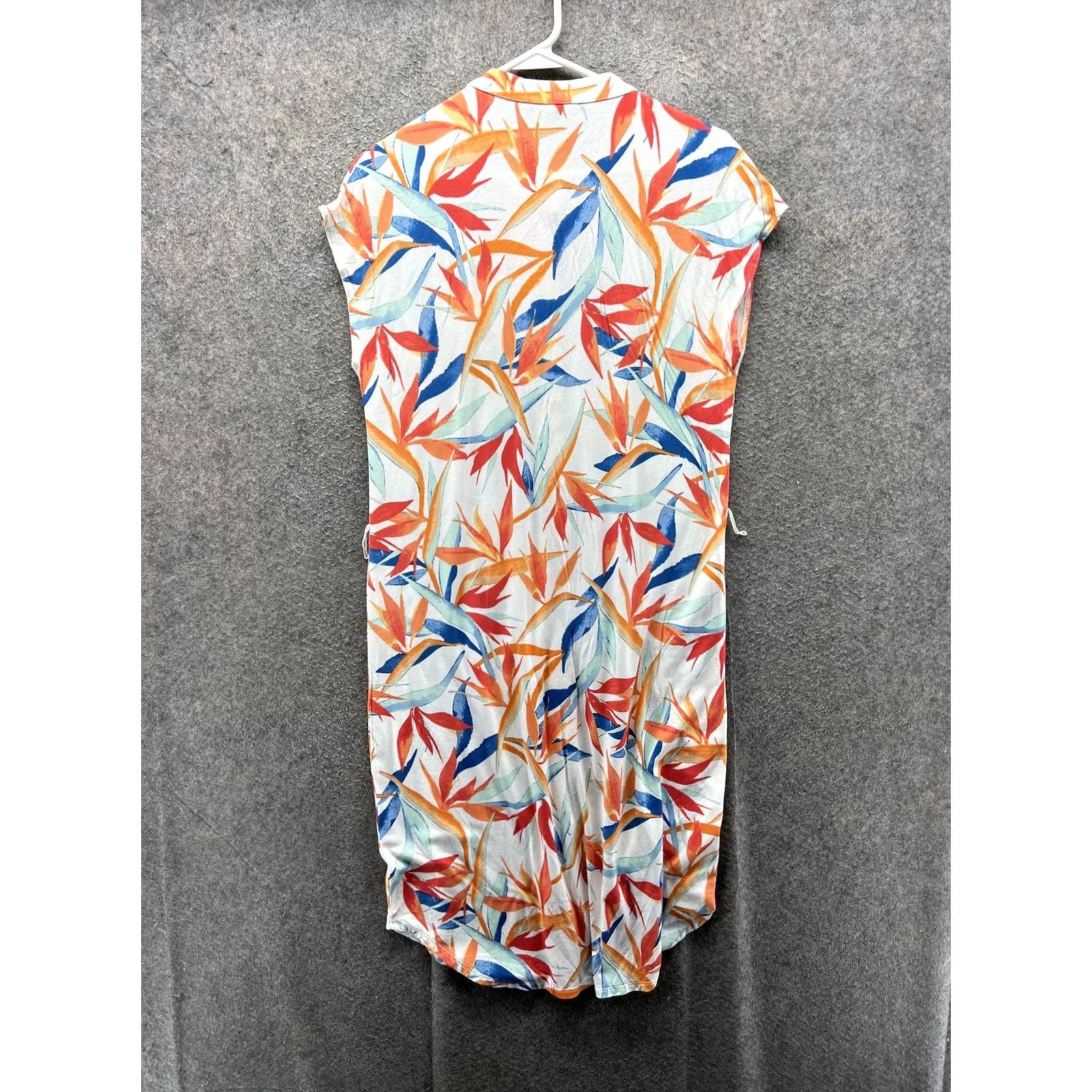 Tommy Bahama Tommy Bahama Shirt Dress Womens Medium Multicolor Floral Henley Cap Sleeve T-Shirt Dress Dress Casual Beach Travel Size M / US 6-8 / IT 42-44 - 6 Thumbnail
