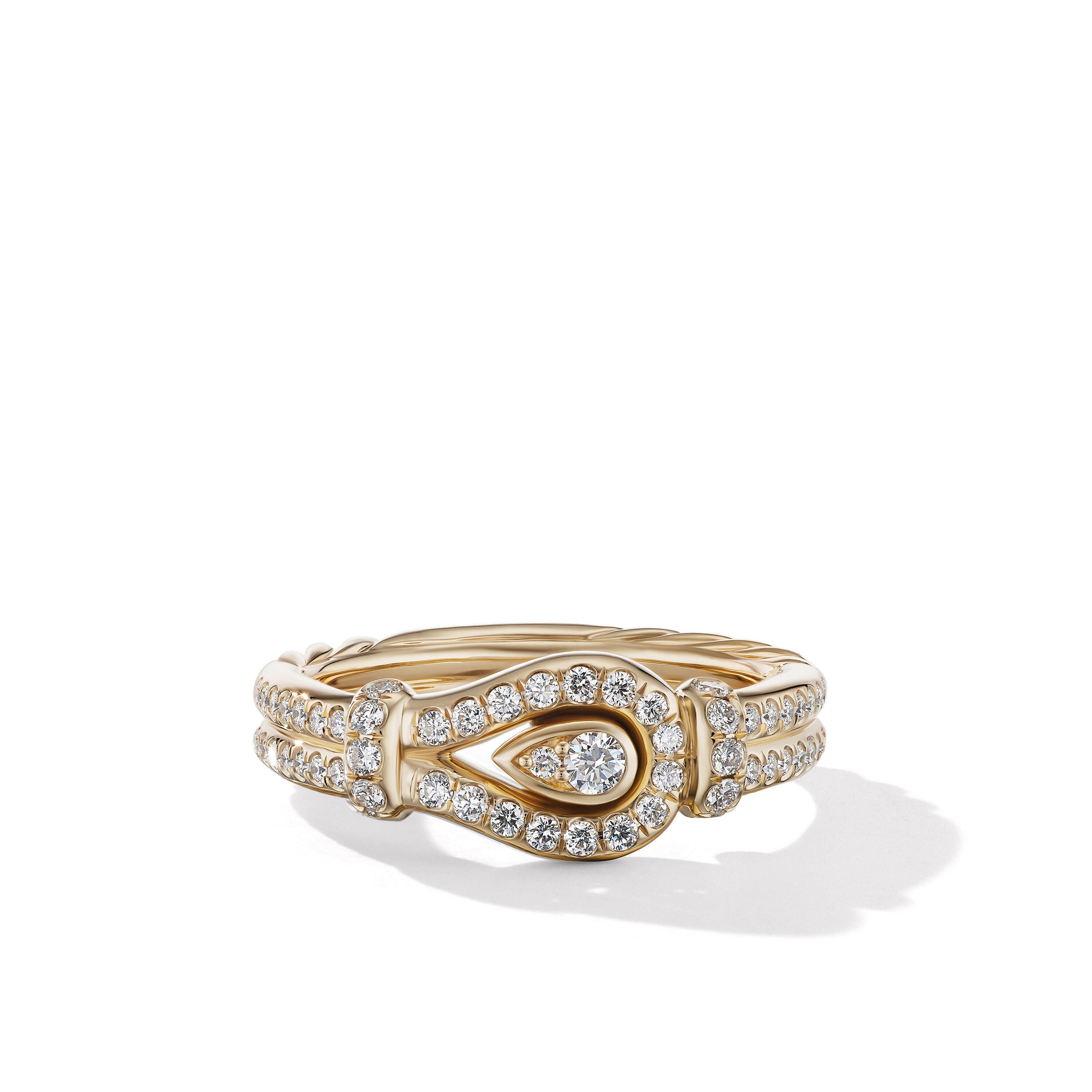 David Yurman o1w1db10325 R17492D Ring in 18K Yellow Gold with Diamonds Size ONE SIZE - 2 Thumbnail