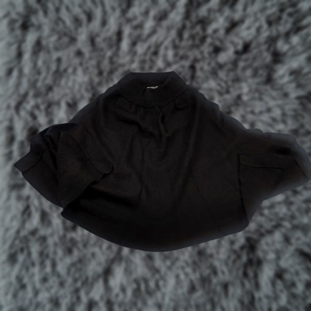 Issey Miyake VINTAGE ISSEY MIYAKE Japan women's cardigan sweater black knit crew neck long sleeve M Wool logo solid cable-knit Size M / US 6-8 / IT 42-44 - 1 Thumbnail