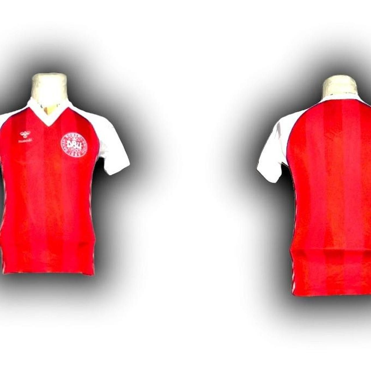 Hummel Denmark 1984 1985 Home Shirt Jersey Size US S / EU 44-46 / 1 - 3 Thumbnail