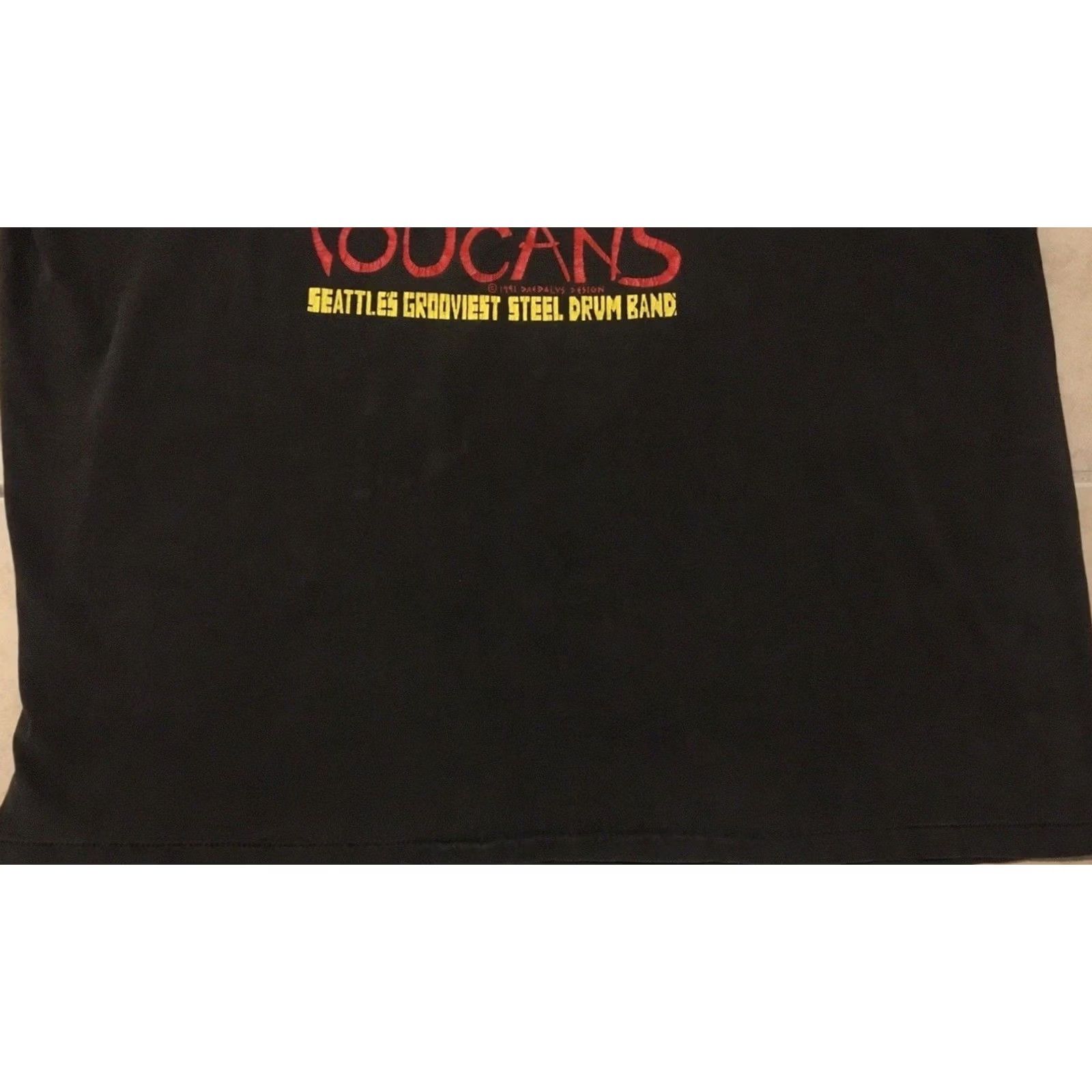 Vintage VINTAGE Toucans Steel Drum Band Shirt L Black Reggae Seattle Island Grunge 90s 80s Band Graphic Tee Mens Size US L / EU 52-54 / 3 - 4 Thumbnail