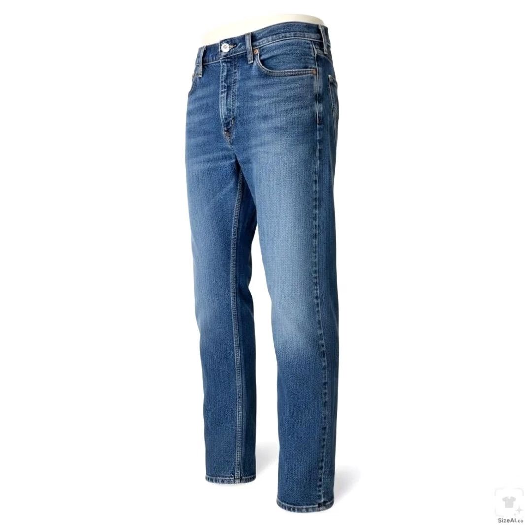 Levi's Levi's 514 Jeans Mens 30x32 Blue Medium Wash Straight Stretch Denim Zip Fly Size US 30 / EU 46 - 2 Thumbnail