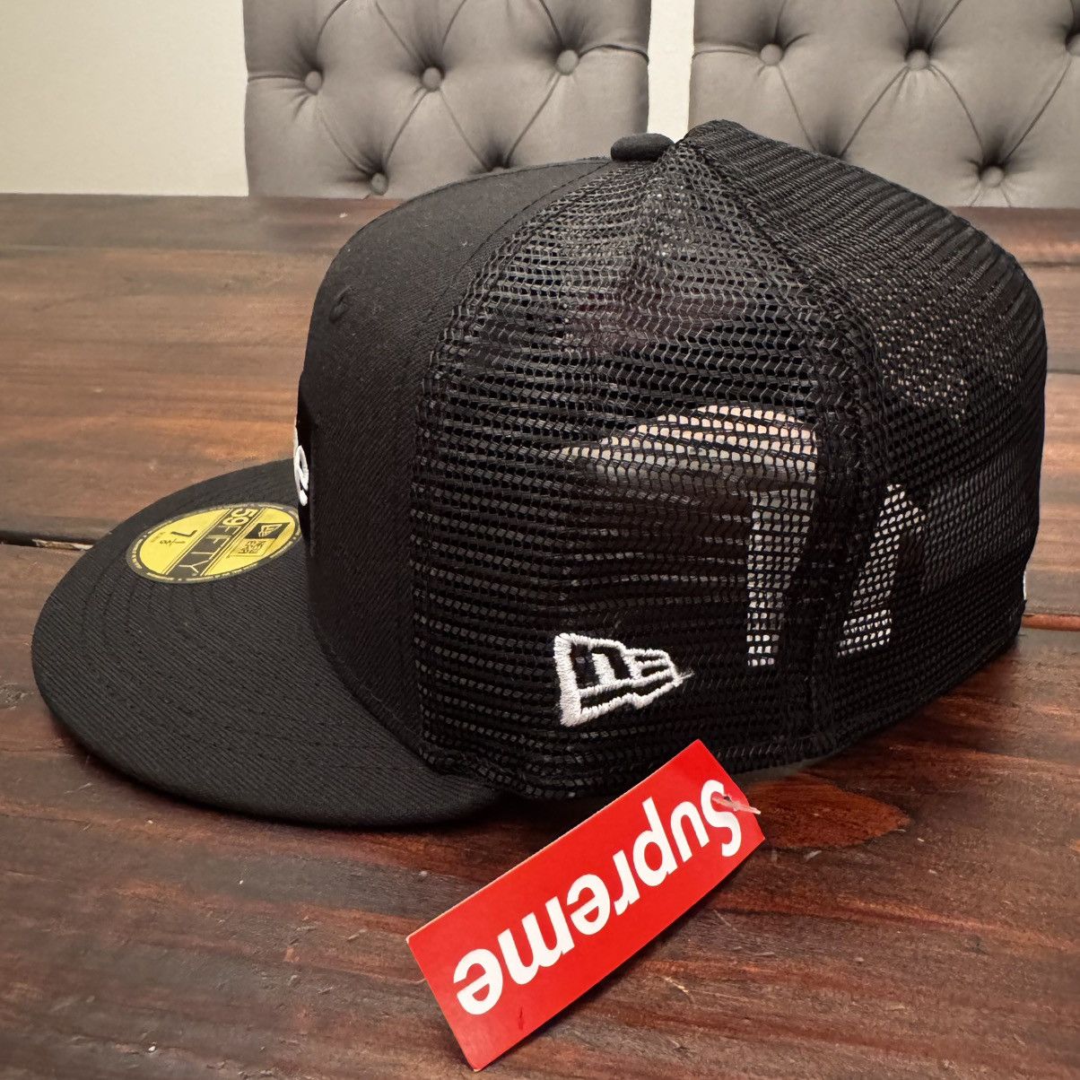 Supreme Supreme New Era Box Logo Mesh Back Fitted Hat Size ONE SIZE - 5 Thumbnail