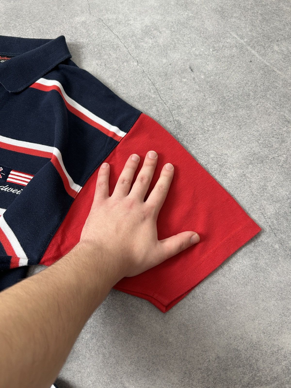 Cotton Traders Cotton traders x Budweiser striped rugby polos mens Size US L / EU 52-54 / 3 - 6 Thumbnail
