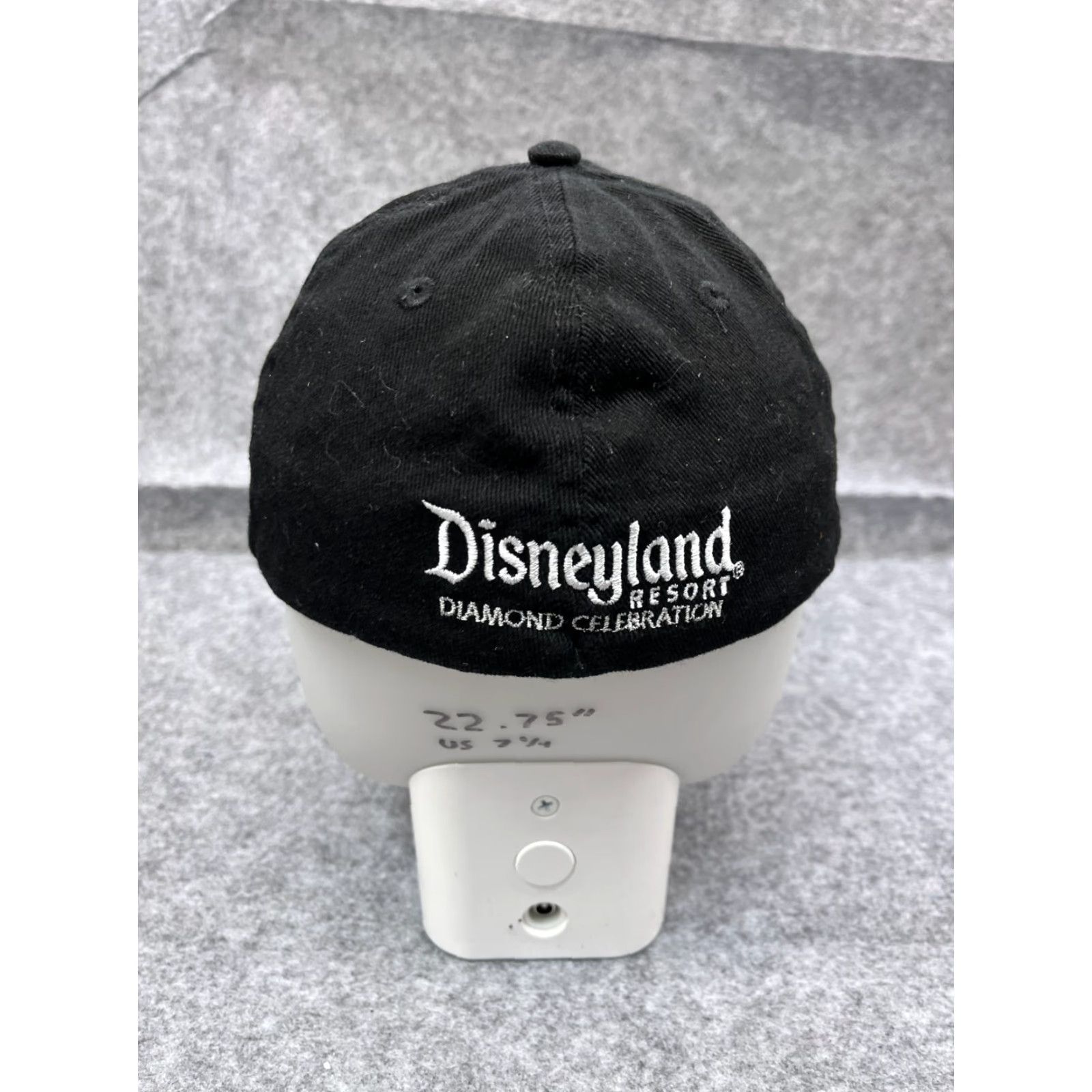 Disney VINTAGE Disney Hat Cap Fitted Adult OS Blue Black Cotton Blend Plaid 80s 90s USA Disney World Disneyland Baseball Cap Mens Womens Unisex Adults Size ONE SIZE - 6 Thumbnail