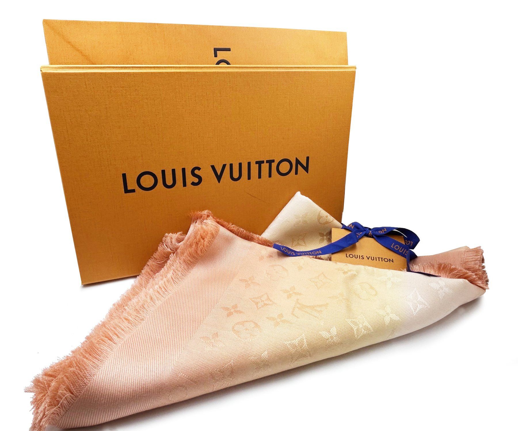 Louis Vuitton Louis Vuitton New Sold out Ombre Brush Jaune Chale Shawl Size ONE SIZE - 2 Thumbnail
