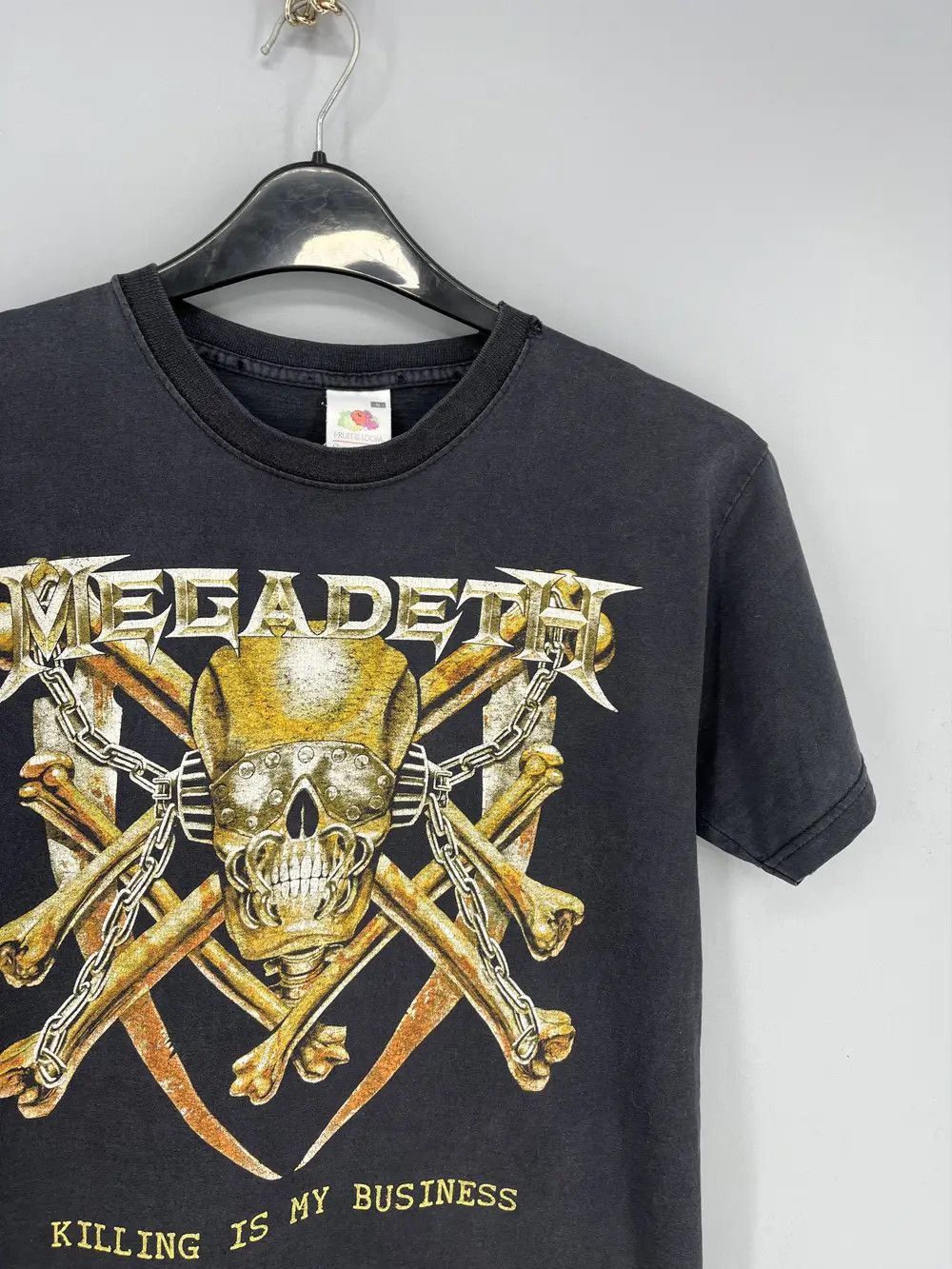 Band Tees Vintage Y2K MEGADETH Band Rock Tee Horror Skull Screamer 90s Size US S / EU 44-46 / 1 - 6 Thumbnail