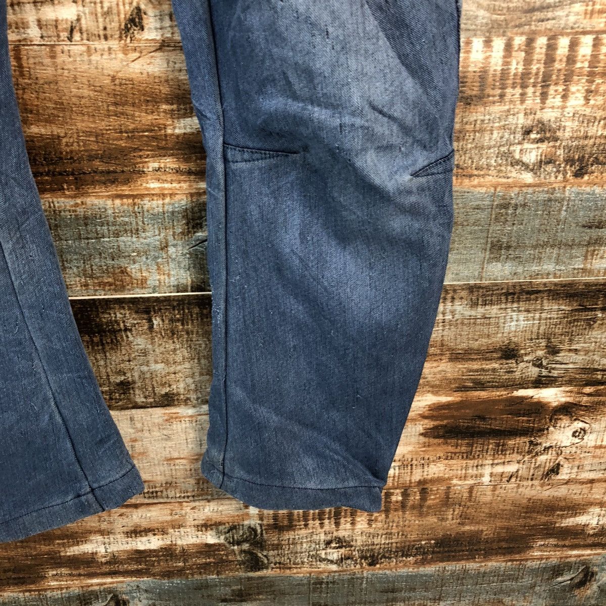 Japanese Brand Field Core Blue Distressed Denim Pants #A2138 Size US 33 - 12 Thumbnail