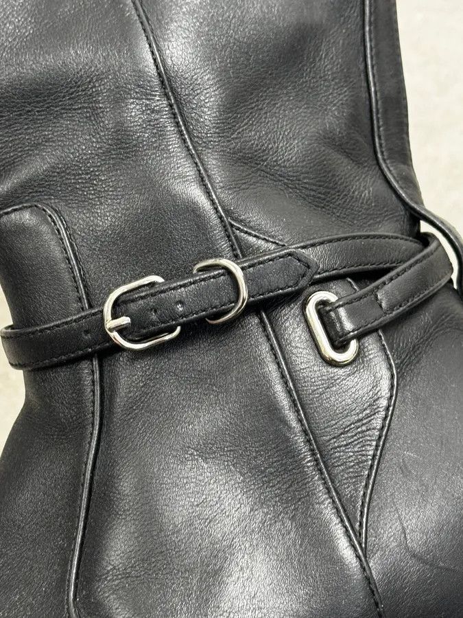 Balenciaga Balenciaga Paris Black Ankle Leather Boots Size US 7 / IT 37 - 5 Thumbnail