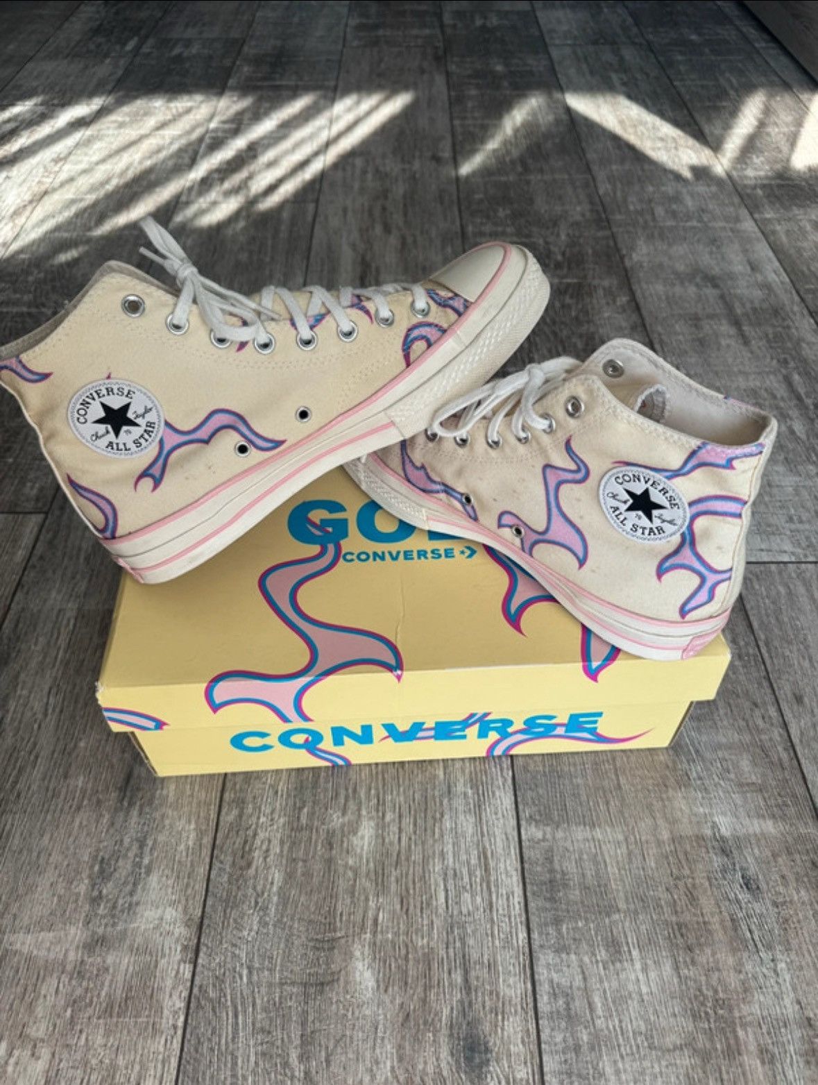 Converse × Golf Wang Converse X Golf Le Fleur Yellow Flame Size US 9.5 / EU 42-43 - 6 Thumbnail