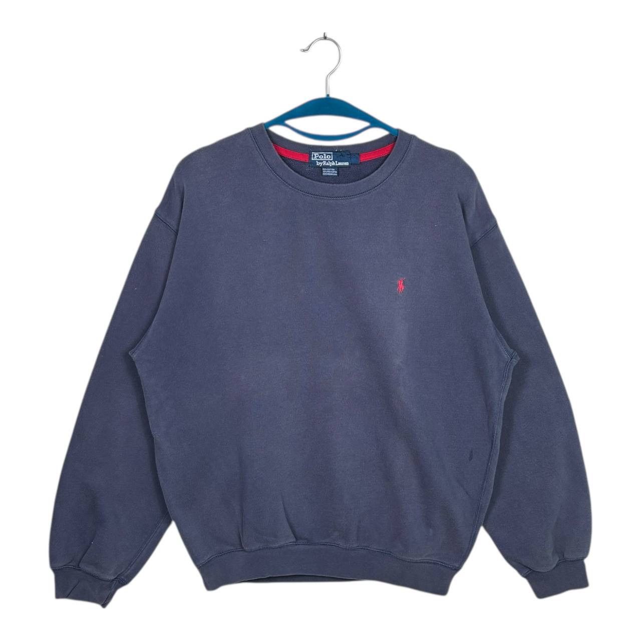 Polo Ralph Lauren Vintage Polo Ralph Lauren Pony Sweatshirt 90s Sun Faded Size US L / EU 52-54 / 3 - 1 Thumbnail