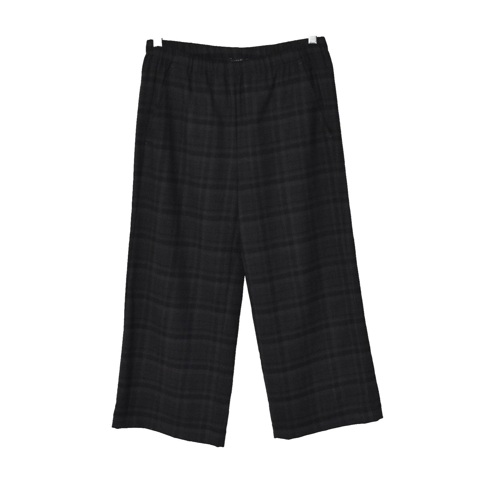 Eileen Fisher EILEEN FISHER Plaid Wool Flannel Elastic Waist Pants Sz XXS Size 28" / US 6 / IT 42 - 1 Thumbnail