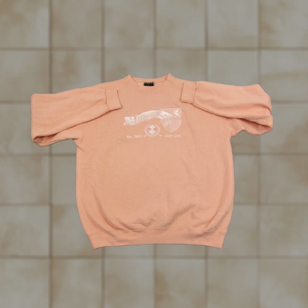 Vintage Vintage Camp David Sweatshirt Mens M Orange Cotton Fleece Crew Neck 90s Classic All Seasons Golf Jo barn Size US M / EU 48-50 / 2 - 1 Thumbnail