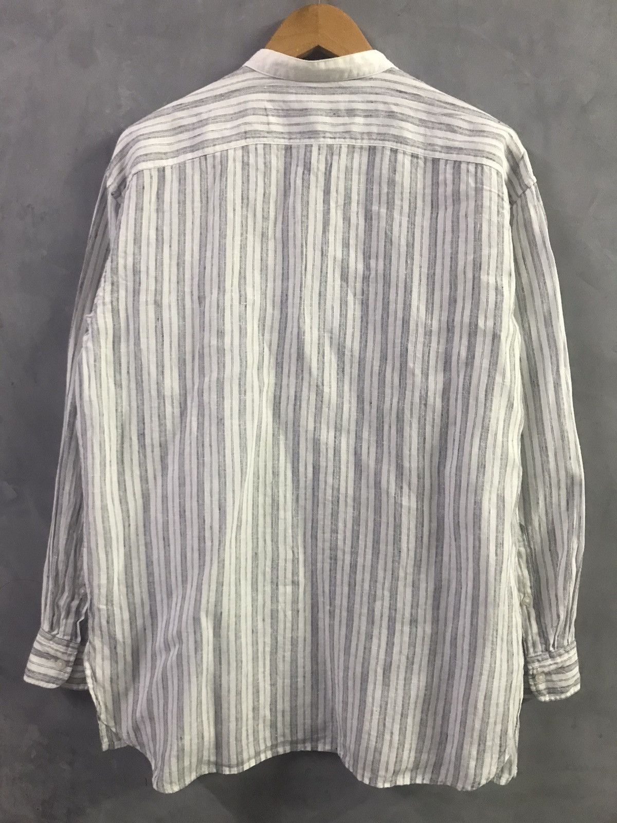JW Anderson × Uniqlo J.W Anderson x Uniqlo Stripes Mandarin Collar Button Shirt Size US M / EU 48-50 / 2 - 8 Thumbnail