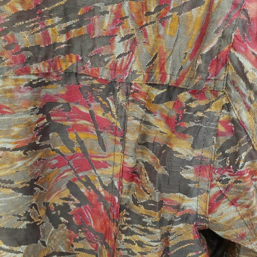 Designer CT194a Ruby Rd. Zip Front Multi Color Sheer Shirt 16 Size XXL / US 16-18 / IT 52-54 - 6 Thumbnail