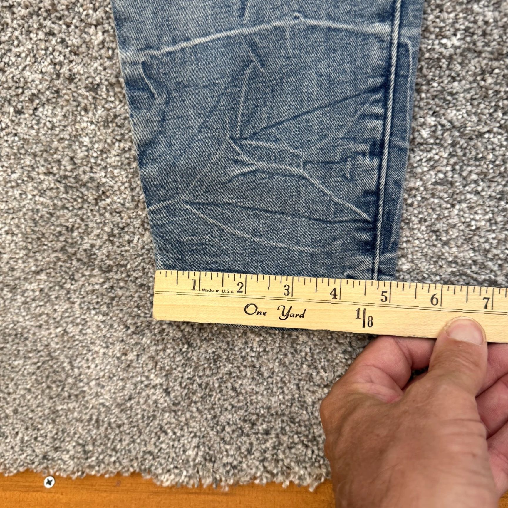 Pacsun Pacsun Stacked Skinny Jeans Mens 32x32 Blue Distressed Stretch Denim Pants Size US 32 / EU 48 - 5 Thumbnail