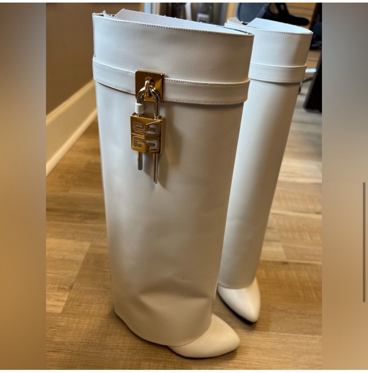 Givenchy White Givenchy shark boots Size US 8 / IT 38 - 5 Thumbnail