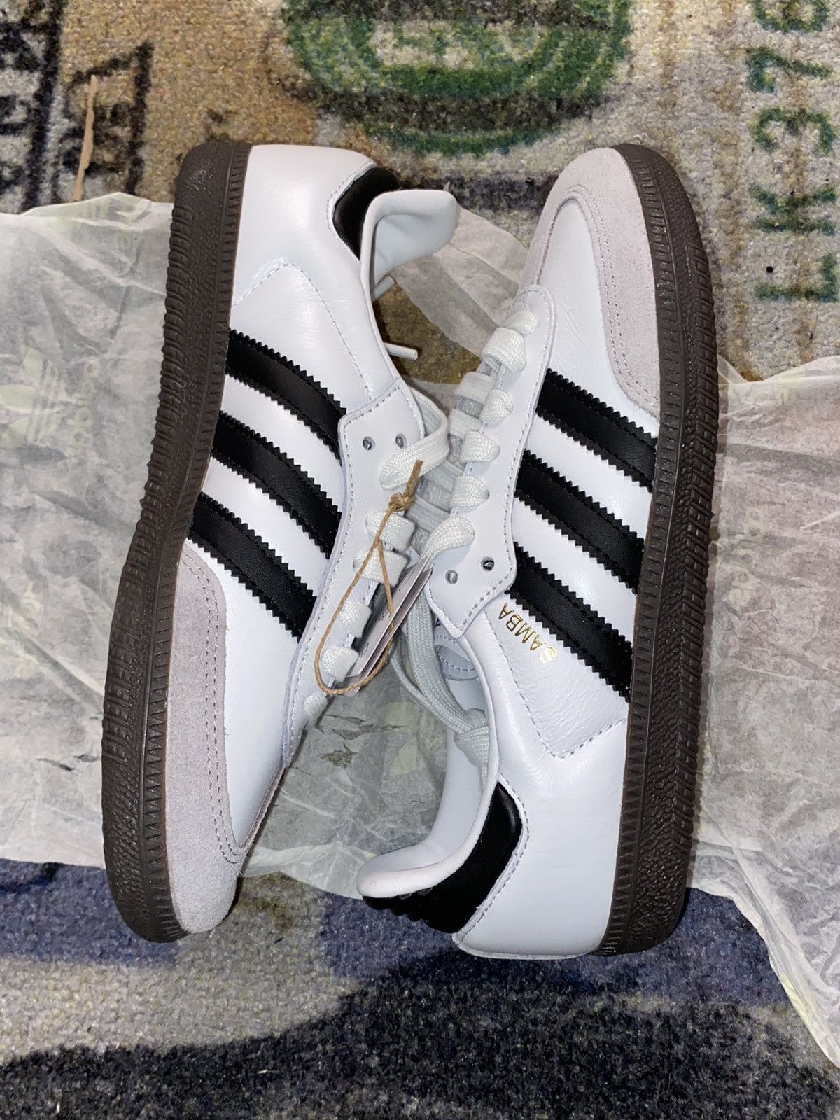 Adidas Adidas Samba OG Cloud White Core Black Size US 5 / IT 35 - 2 Thumbnail
