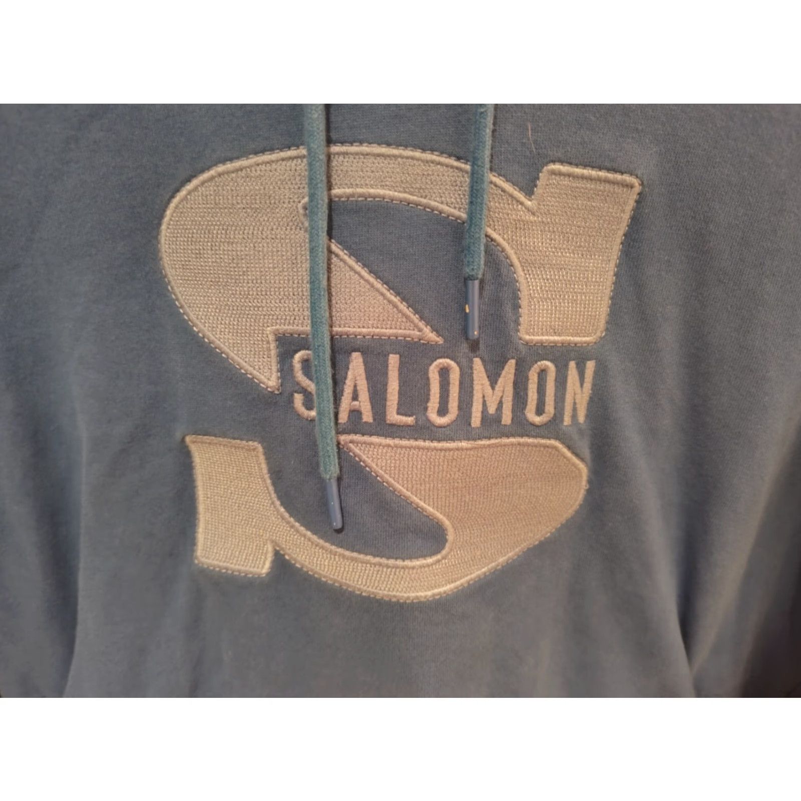 Salomon Salomon Hoodie Pullover Kangaroo Pocket Skiing Size M Blue Logo Womens Size M / US 6-8 / IT 42-44 - 2 Thumbnail
