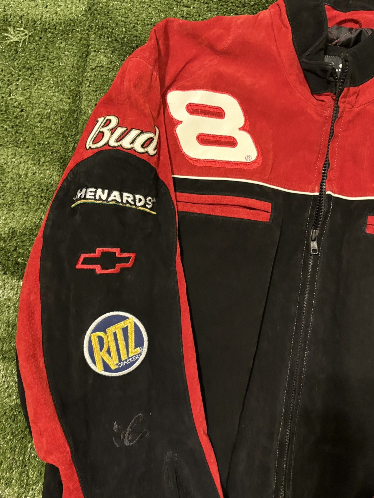 Wilsons Leather Chase Authentics Dale Earnhardt Jr. NASCAR Racing Jacket Size US M / EU 48-50 / 2 - 4 Thumbnail
