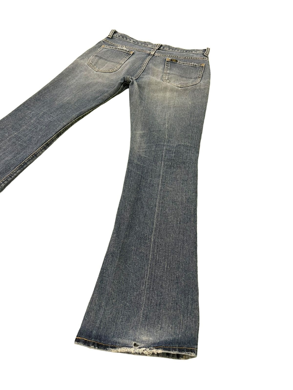Lee Flare Jeans Lee Japan Distress Low Rise Boot Cut 8🟦6 Size US 31 - 12 Thumbnail