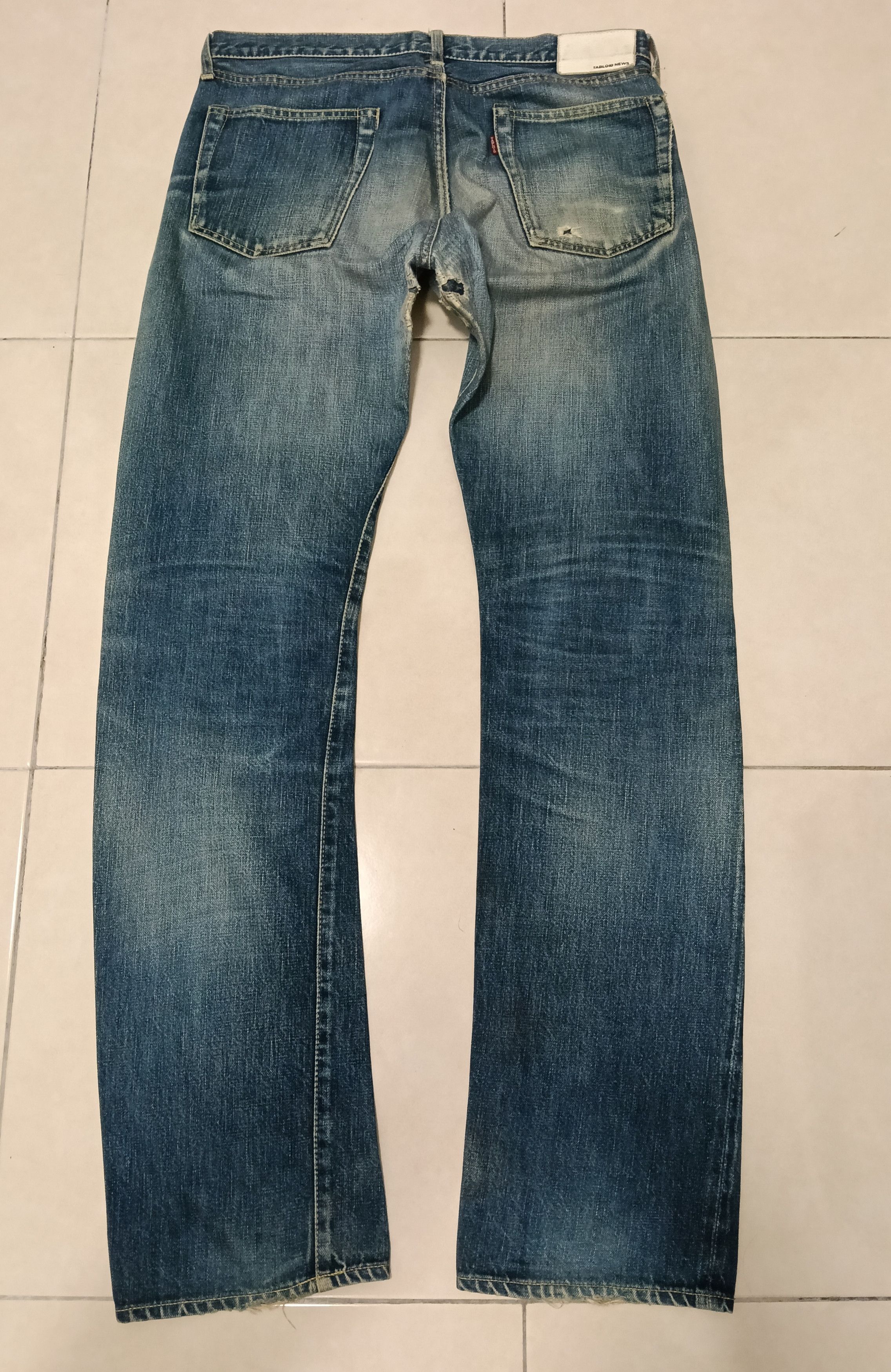 Blue Blue Japan 💥Flared Tabloid News Selvedge Japanese Denim💥💥 Size US 34 / EU 50 - 10 Thumbnail