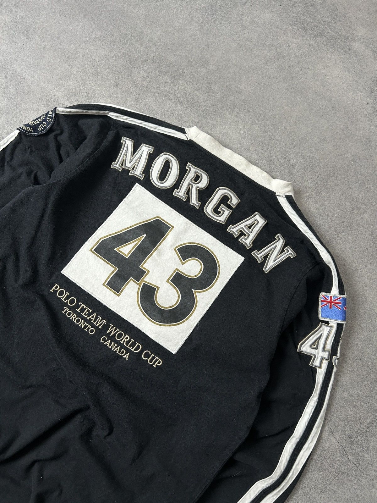 Sterling Ruby Vintage New Zealand 🇳🇿 Polo Team World Cup rugby Morgan Size US M / EU 48-50 / 2 - 4 Thumbnail