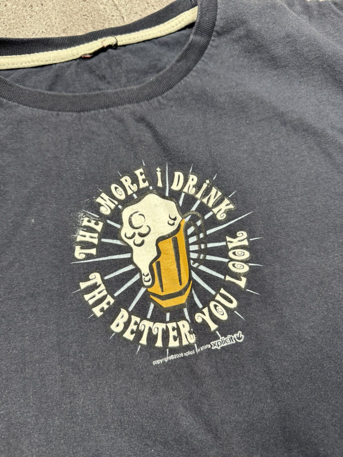 Japanese Brand Vintage Fishbone Suck my Dick Xplicit drink Y2K Beer t-shirt Size US M / EU 48-50 / 2 - 4 Thumbnail