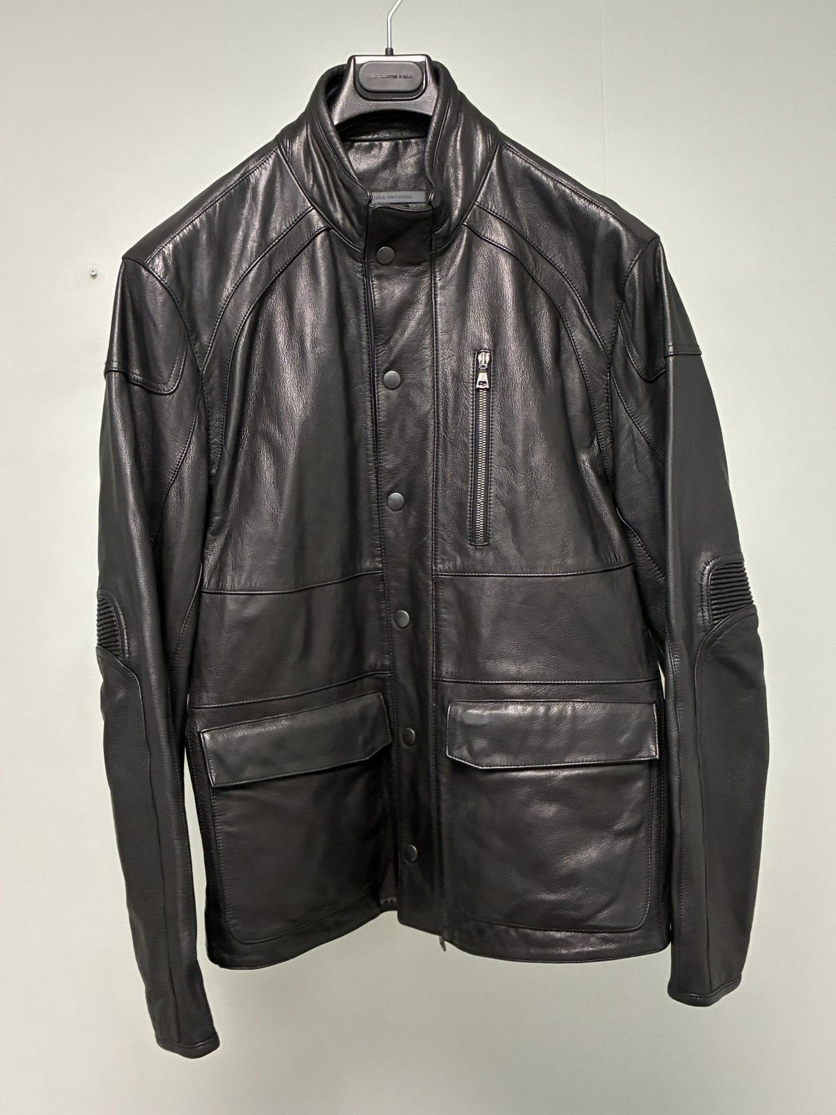 John Varvatos Leather Moto Size EU 54 USA 44 Size US L / EU 52-54 / 3 - 15 Thumbnail