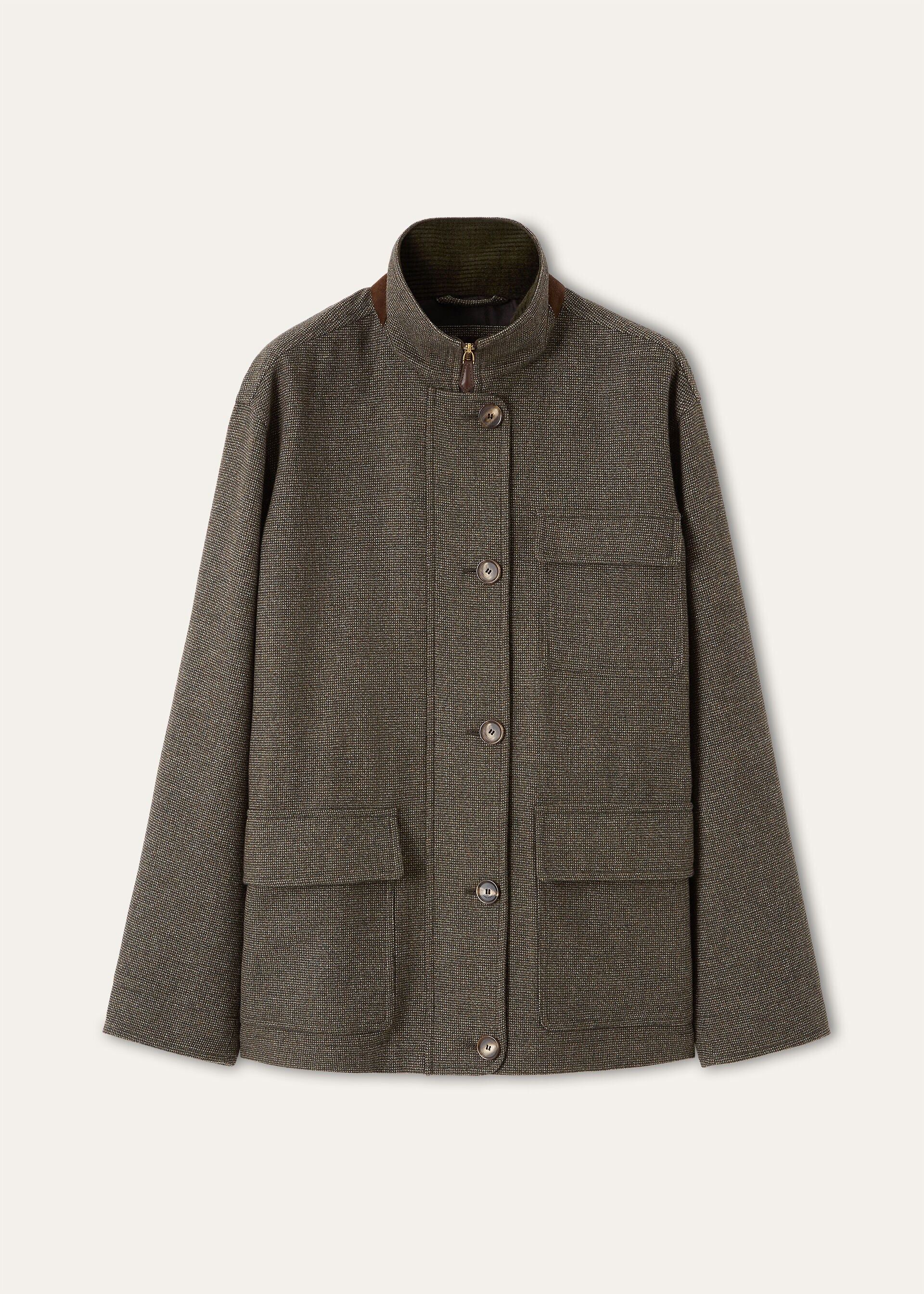 Loro Piana os11x0426 FAQ5916 Andrey Field Jacket in Green/Orange Size L / US 10 / IT 46 - 1 Thumbnail